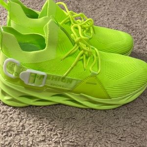 Neon green Shein sneakers